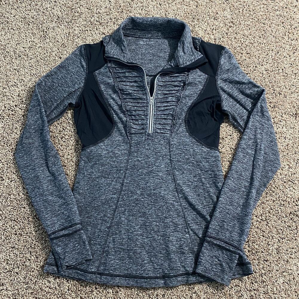 Lululemon Pullover Womens Small Run Inspire Rulu Half Zip Long Sleeve Athletic T
